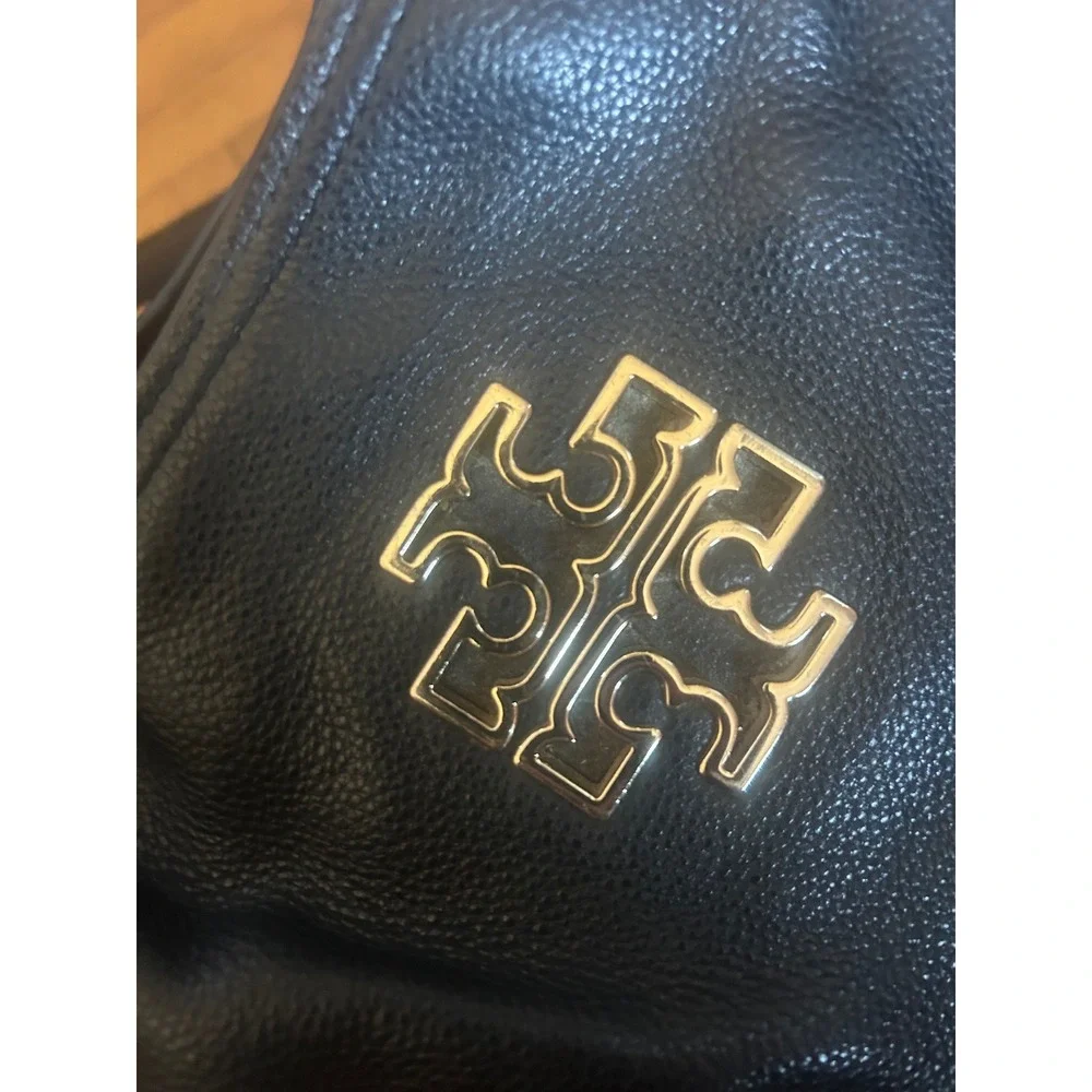 Tory Burch‎ Amanda Slouchy Tote Women's Size Large Black Good Pebbled Leather